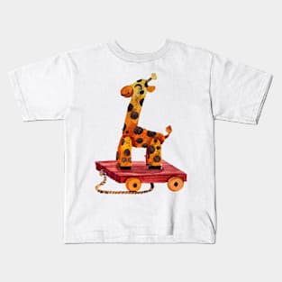 Giraffe Hand Painted Kids T-Shirt